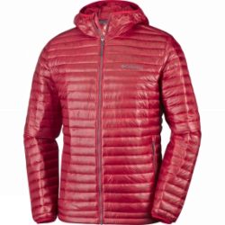 Columbia Mens Platinum Plus 740 TurboDown Hooded Jacket Mountain Red